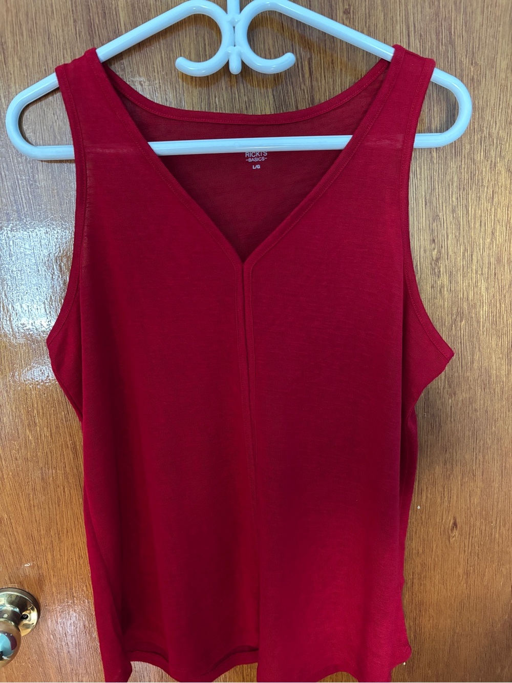 Ricki's Deep Red V-Neck Tank Top